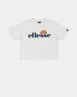 Ellesse Kids' Nicky Cropped T-Shirt White -Fashion Clothing Store 5059335091769 default 0080