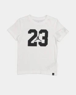 Jordan Kids' Jordan Sportswear Iconic 23 Logo T-Shirt White -Fashion Clothing Store 617844482840 default 0080