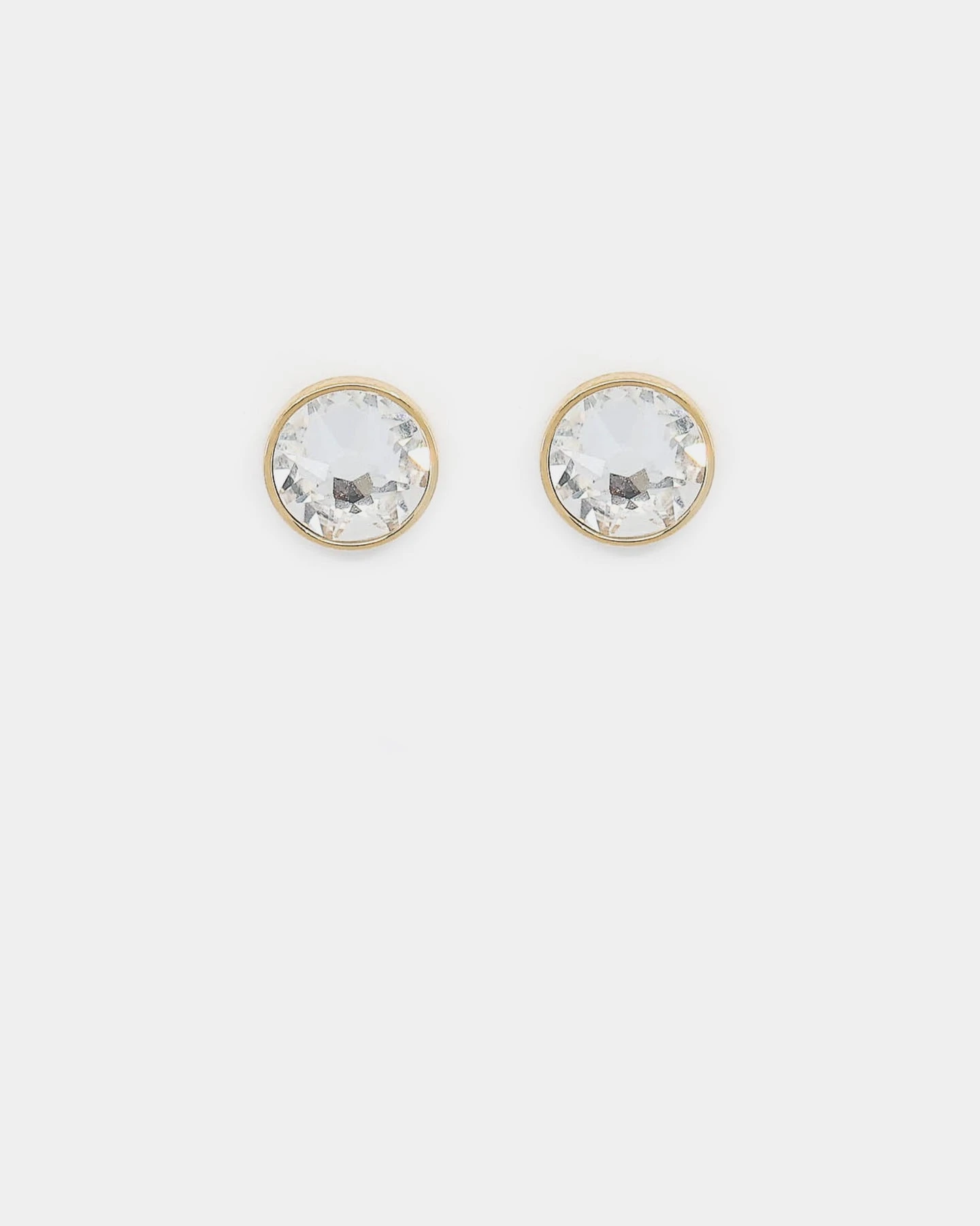 Guess Mainline Crystal Clear 8mm Stud Gold 3 Guess Mainline Crystal Clear 8mm Stud Gold