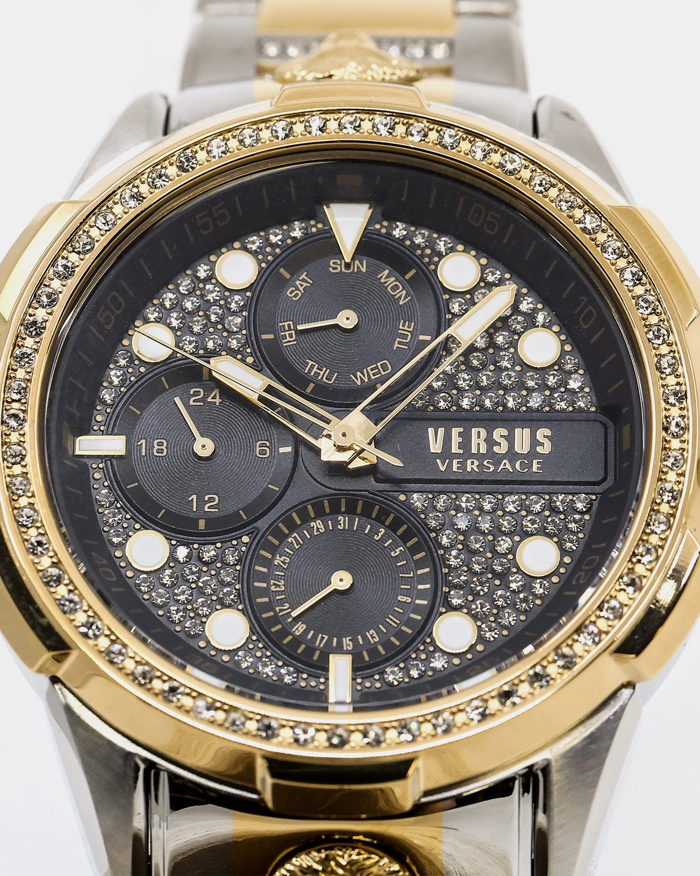 Versus Versace 6eme Arrondissement Crystal Watch Yellow Gold 5 Versus Versace 6eme Arrondissement Crystal Watch Yellow Gold - Image 3