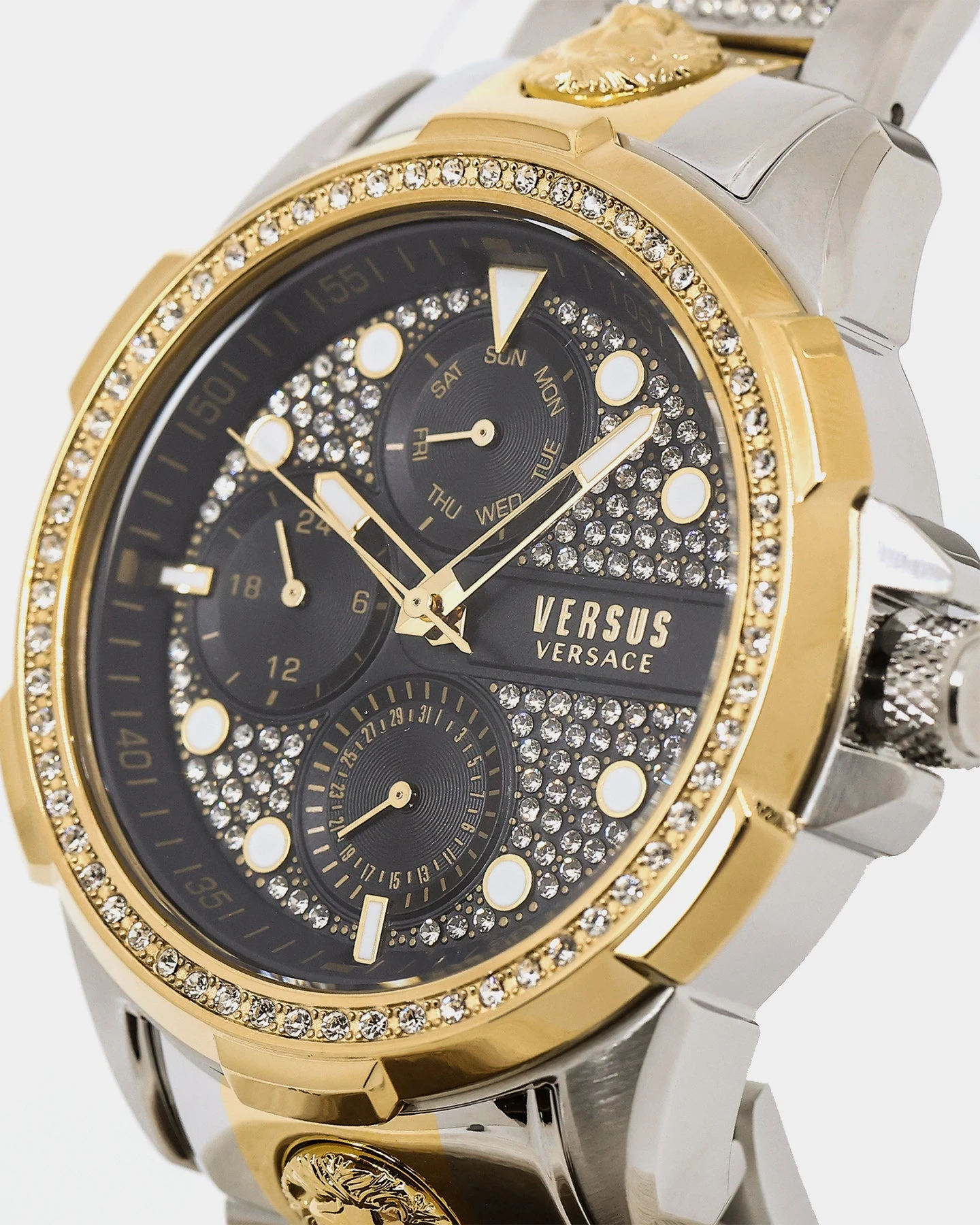 Versus Versace 6eme Arrondissement Crystal Watch Yellow Gold 6 Versus Versace 6eme Arrondissement Crystal Watch Yellow Gold - Image 4