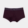 Emporio Armani Cotton Trunks Plum -Fashion Clothing Store 8059515352922 default 0010