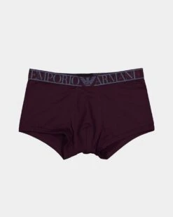 Emporio Armani Cotton Trunks Plum