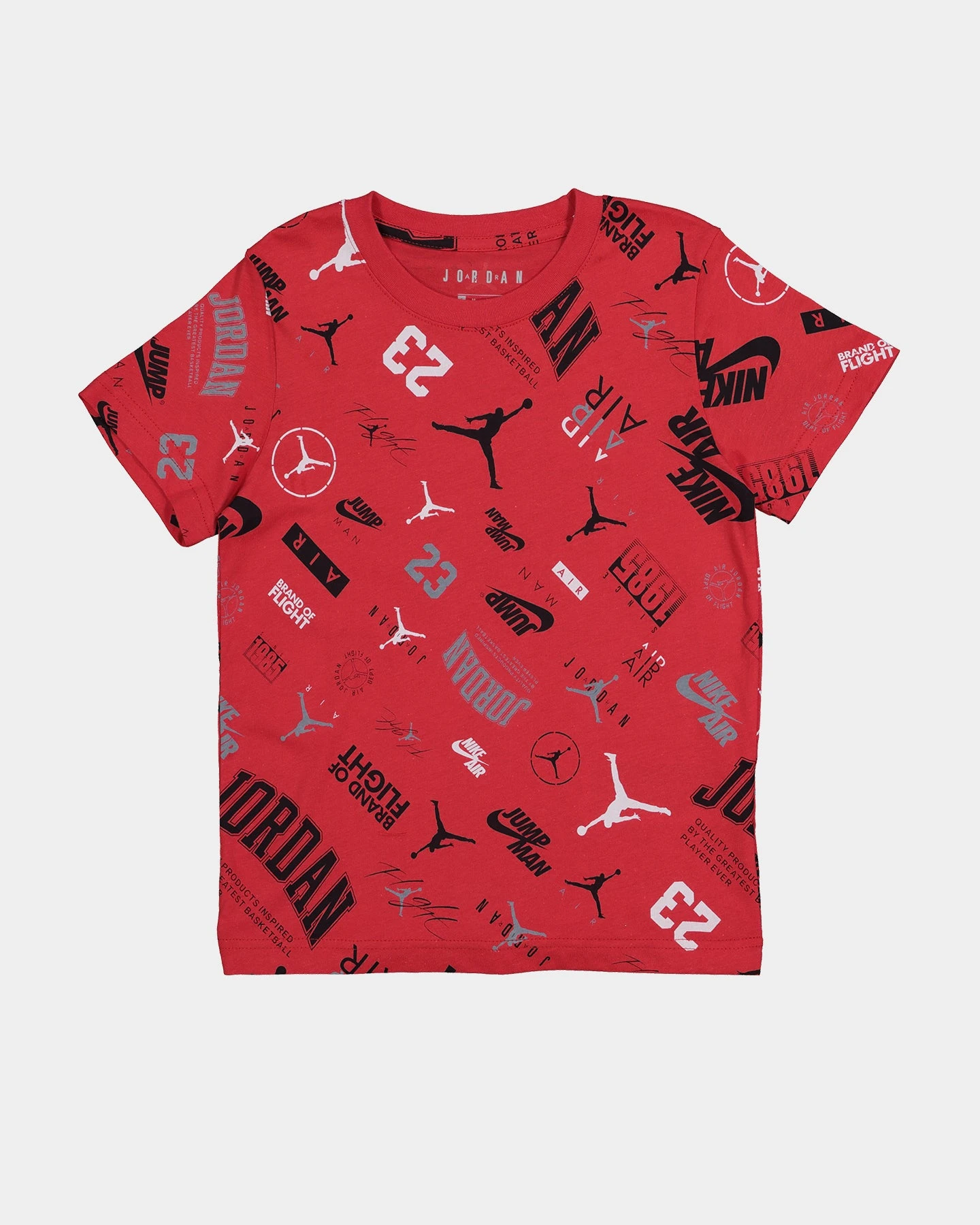 Jordan Kids' Level Up All Over Print Graphic T-Shirt Fire Red 5 Jordan Kids' Level Up All Over Print Graphic T-Shirt Fire Red - Image 3