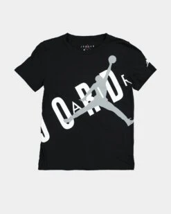 Jordan Kids' Jordan Throw Back Graphic T-Shirt Black -Fashion Clothing Store 825663707840 default 0080