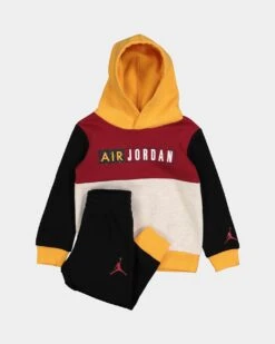 Jordan Toddlers' Paprika Hoodie Set Black
