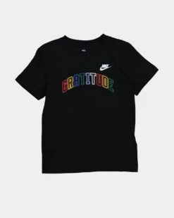 Nike Kids' Gratitude T-Shirt Black 8 Nike Kids' Gratitude T-Shirt Black -Fashion Clothing Store 825663810588 default 0080