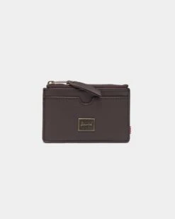 Herschel Bag Co Men's Oscar Leather RFID Wallet Brown