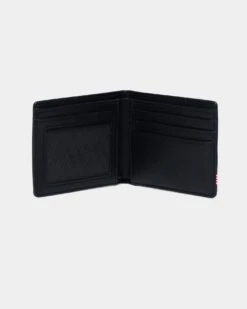 Herschel Bag Co. Men's Hank Leather RFID Wallet Black -Fashion Clothing Store 828432419319 normal 0043