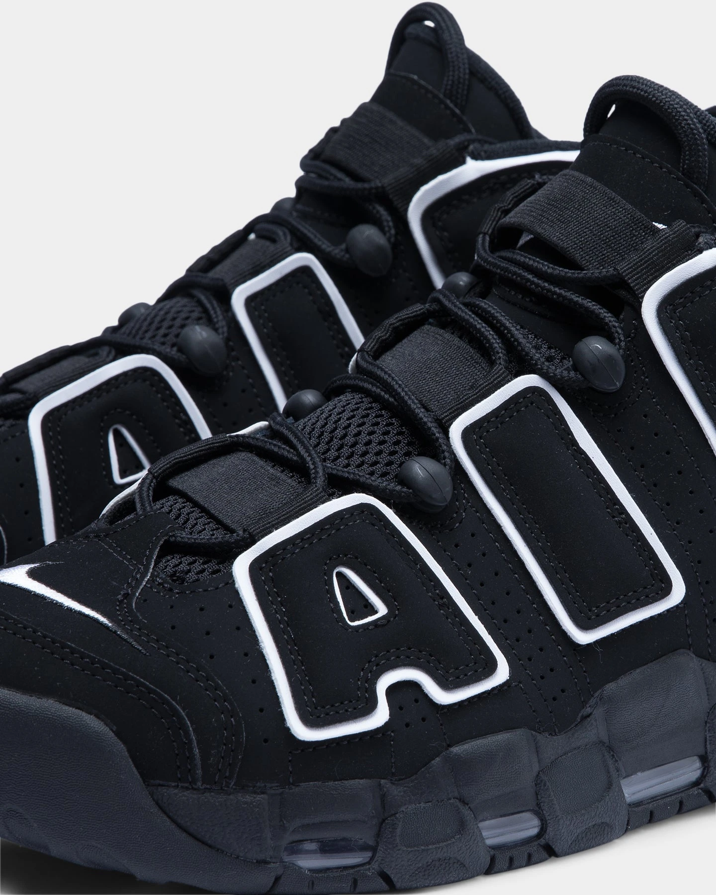 Nike Men's Air More Uptempo Black/White/Black 9 Nike Men's Air More Uptempo Black/White/Black - Image 7