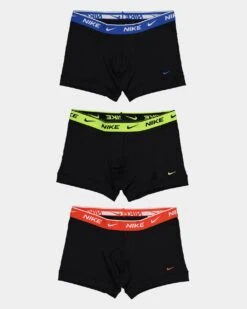 Nike Everyday Cotton Stretch Trunk 3 Pack Multi-Coloured