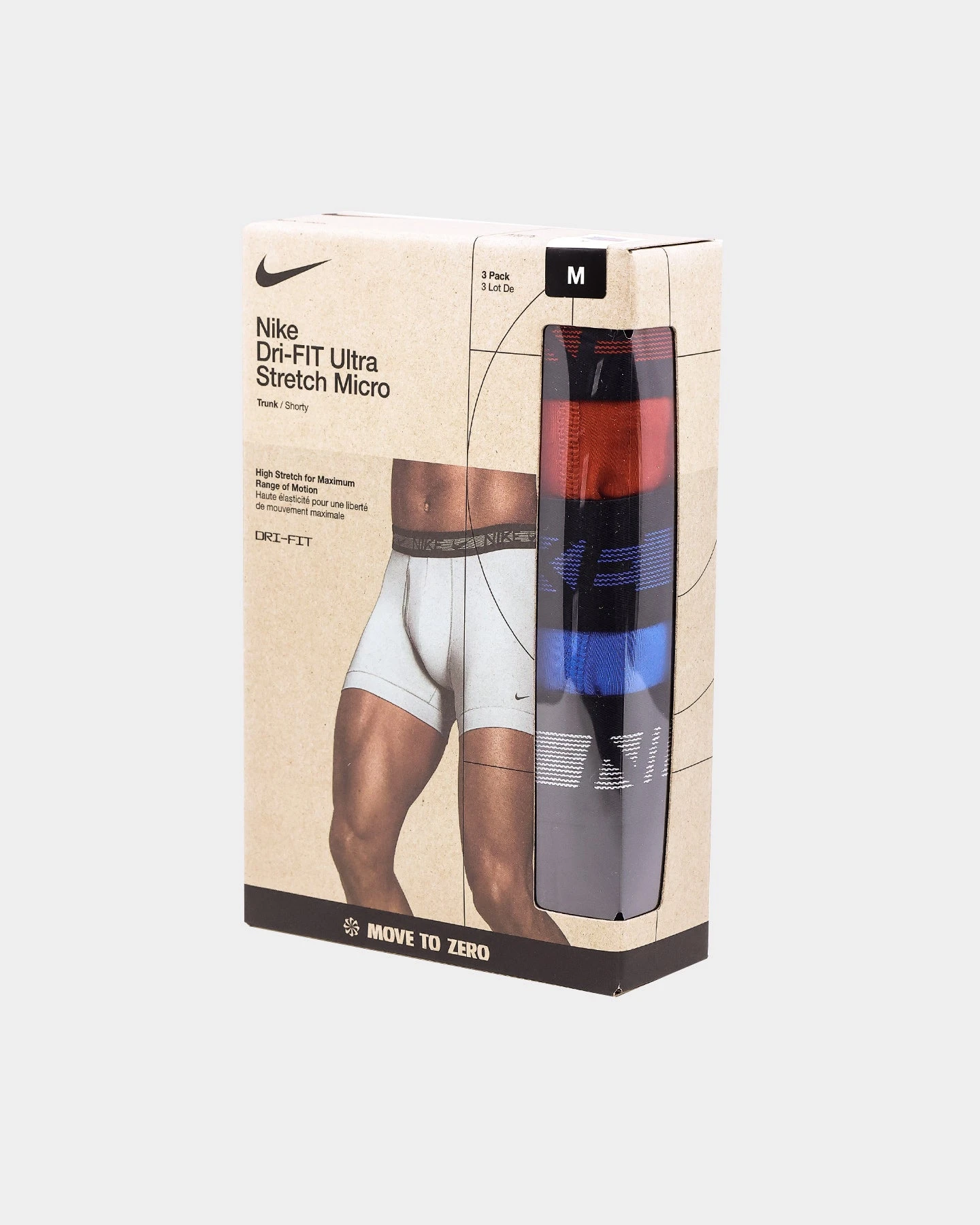 Nike Dri-FIT Ultra Stretch Micro Trunk 3 Pack Red/Blue/Black 4 Nike Dri-FIT Ultra Stretch Micro Trunk 3 Pack Red/Blue/Black - Image 2