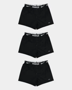 Nike Dri-FIT Essential Micro Knit Boxer 3 Pack Black/Black/Black