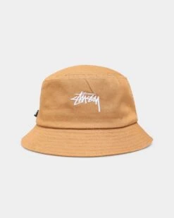 Stussy Stock Bucket Hat Camel