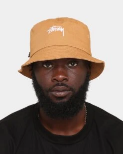 Stussy Stock Bucket Hat Camel -Fashion Clothing Store 9354986358053 mens 0100