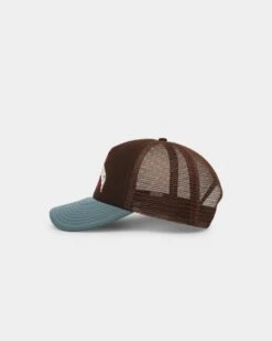 Stussy Workgear Trucker Snapback Brown/Blue 11 Stussy Workgear Trucker Snapback Brown/Blue -Fashion Clothing Store 9354986505341 default 0040