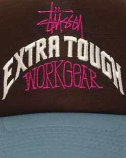 Stussy Workgear Trucker Snapback Brown/Blue 12 Stussy Workgear Trucker Snapback Brown/Blue -Fashion Clothing Store 9354986505341 default 0050