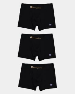 Champion 3 Pack Underwear Black/Gold